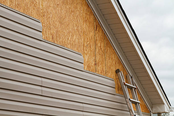 Professional Storm Damage Siding Repair technician working in Baldwin, FL